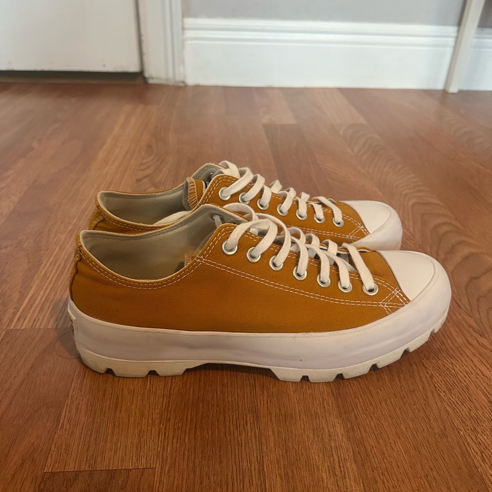 Mustard Yellow Low-Top All-Star Trainers Sneakers